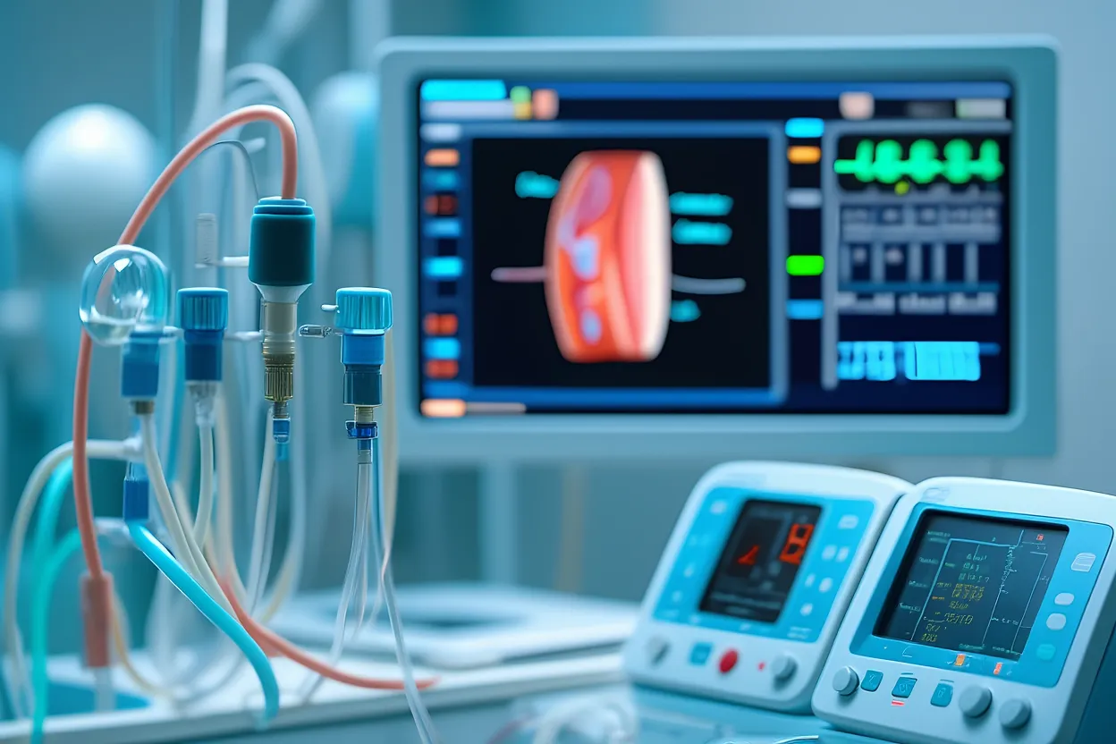 Illustration médicale montrant l'effet du tirzépatide sur la pression artérielle dans un modèle animal d'hypertension