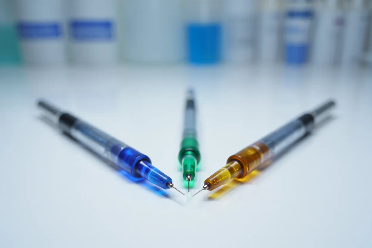 Illustration du mécanisme d'action du rétatrutide, premier triple agoniste ciblant les récepteurs GIP, GLP-1 et glucagon